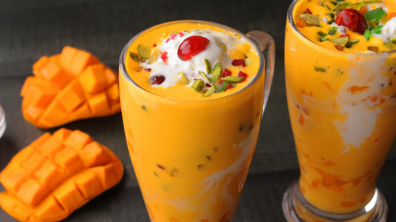 Mango Mastani Recipe in Hindi (step by&nbsp;step)